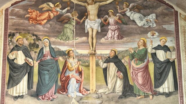 Crocefissione con quattro angeli
