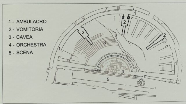 pianta teatro romano