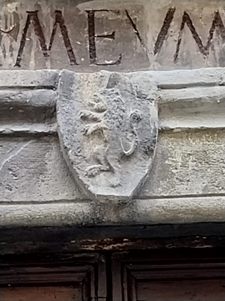 stemma leone al palazzo del Corso