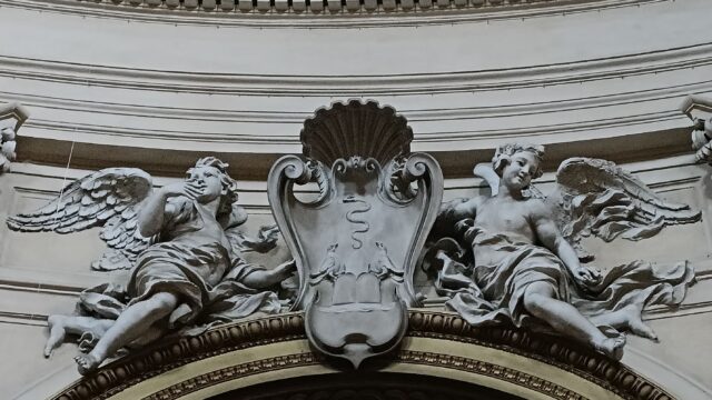 Stemma Monthioni sulla Cappella di SM di Montesanto