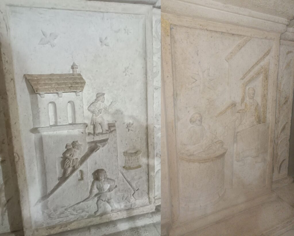 formelle della storia del Monastero della Stella nella Cappella del SS Sacramento