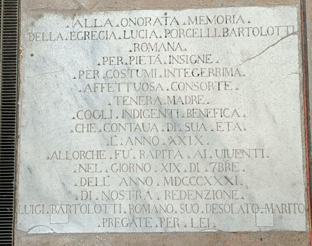 Luigi Bartolotti alla amata Lucia