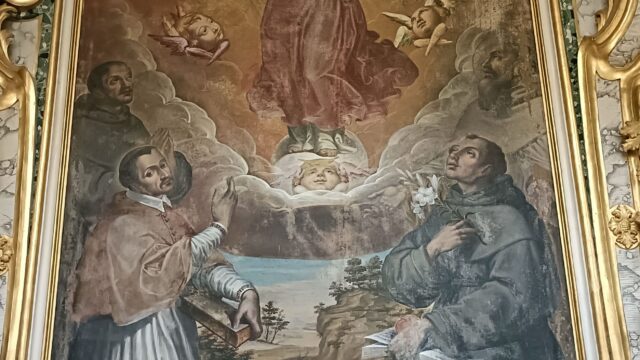Madonna in gloria tra i Santi Francesco e Antonio