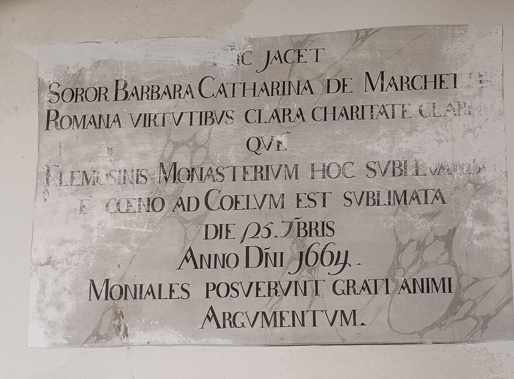 Tomba Suor Barbara Caterina Marchetti
