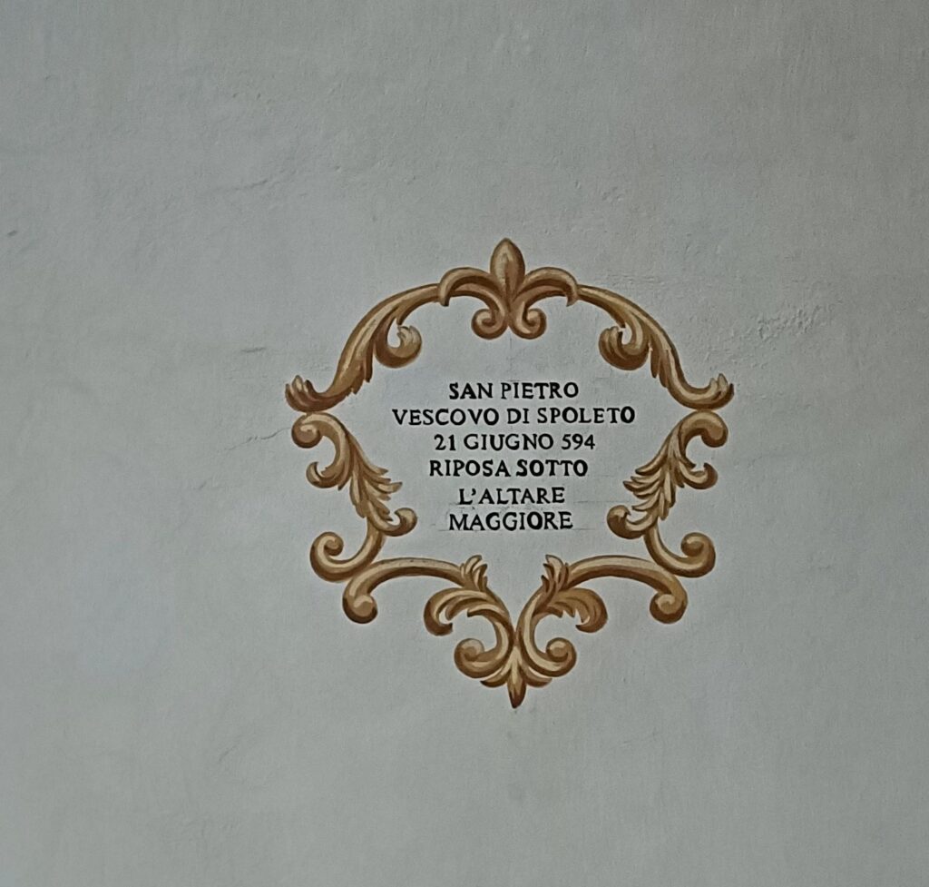 iscrizione a San Pietro Vescovo in San Pietro