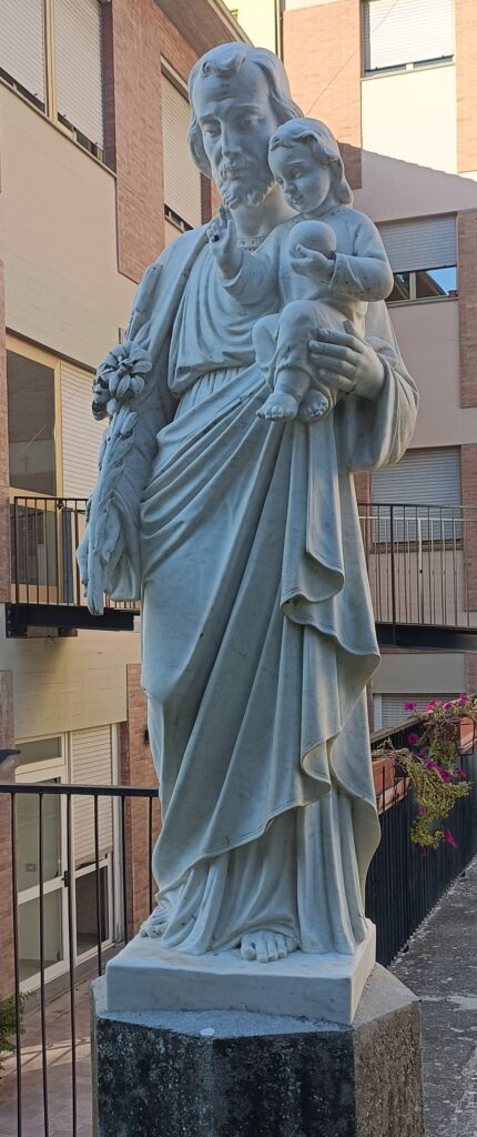 san giuseppe e Gesu alla sacra famiglia