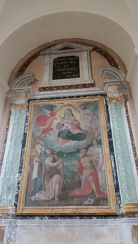 Madonna col Bambino in gloria tra Santi.