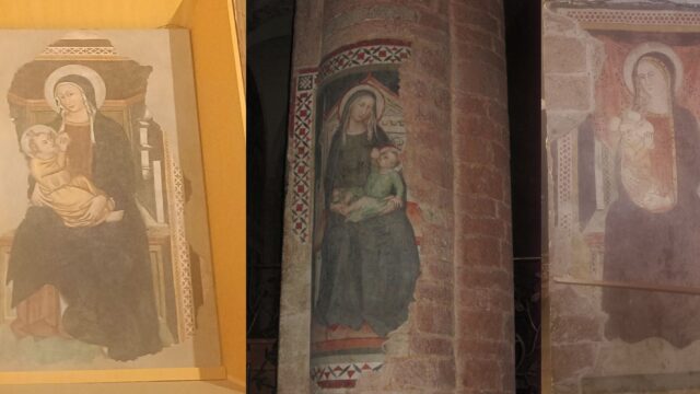 Tre raffigurazioni della Madonna del latte in San Gregorio