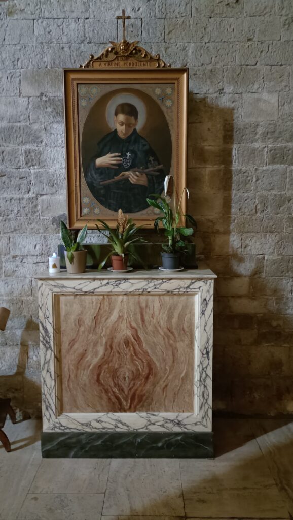 quadro di San Gabriele in san Gregorio