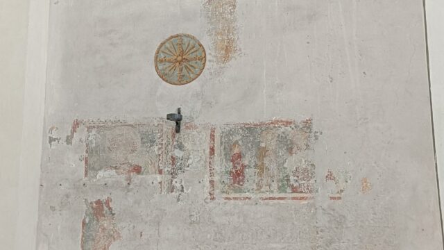 affresco in controfacciata a San Pietro 2
