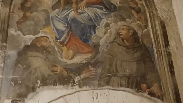 Madonna in gloria tra i Santi Francesco e Antonio