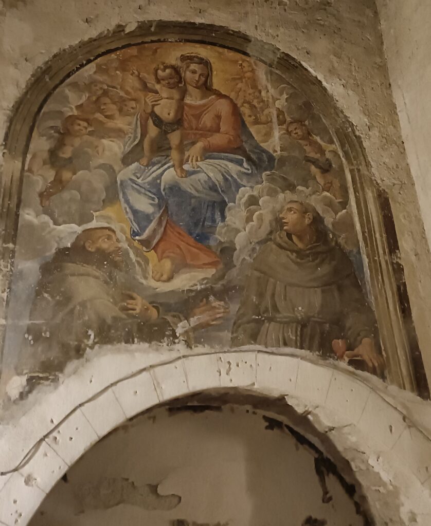 Madonna in gloria tra i Santi Francesco e Antonio