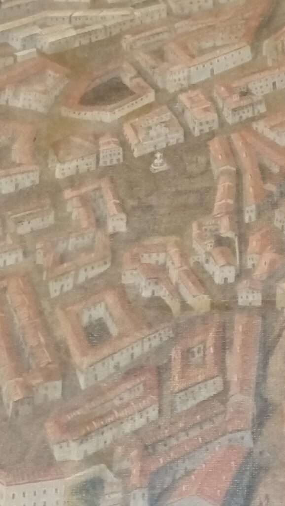 San Donato e fontana di piazza di anonimo del XVII secolo